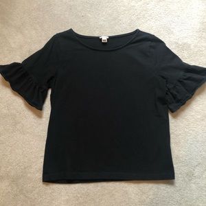 J Crew cotton bell sleeve top